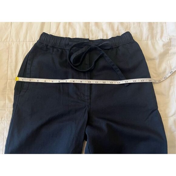 COS Navy Tapered Drawstring Pants – Adjustable Crop Style - Picture 11 of 12